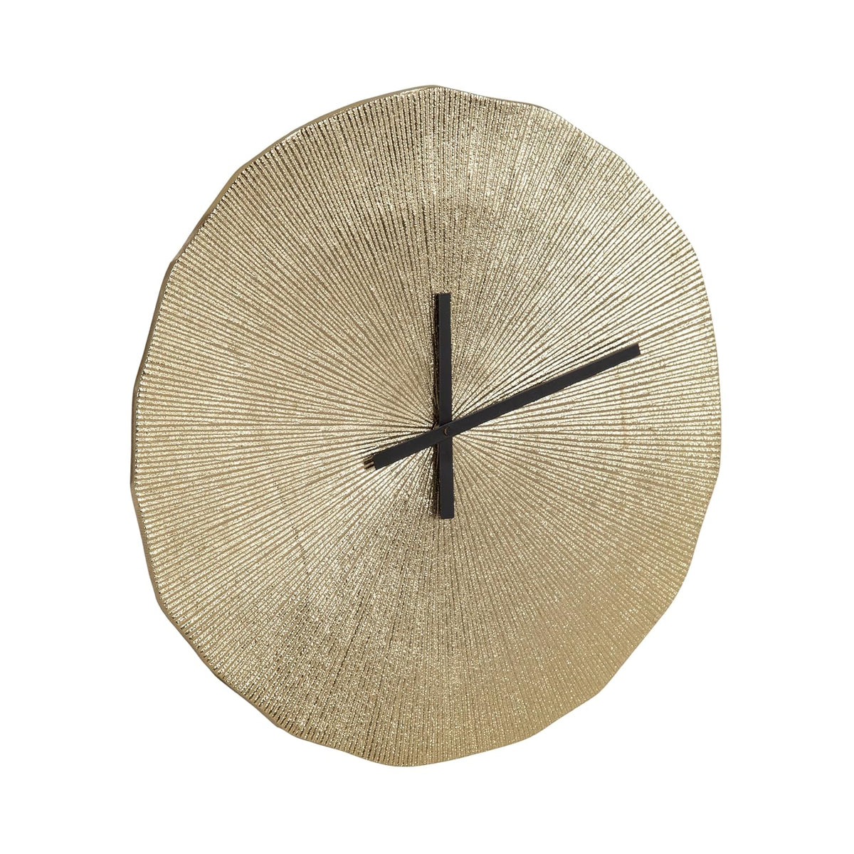 Kate and Laurel Sancia 16-Inch Modern Round Metal Wall Clock (Gold) - Kidsy