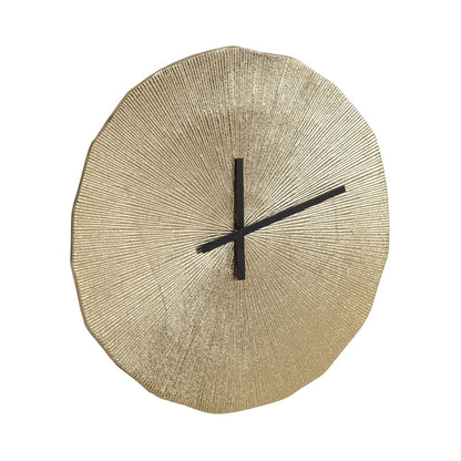 Kate and Laurel Sancia 16-Inch Modern Round Metal Wall Clock (Gold) - Kidsy