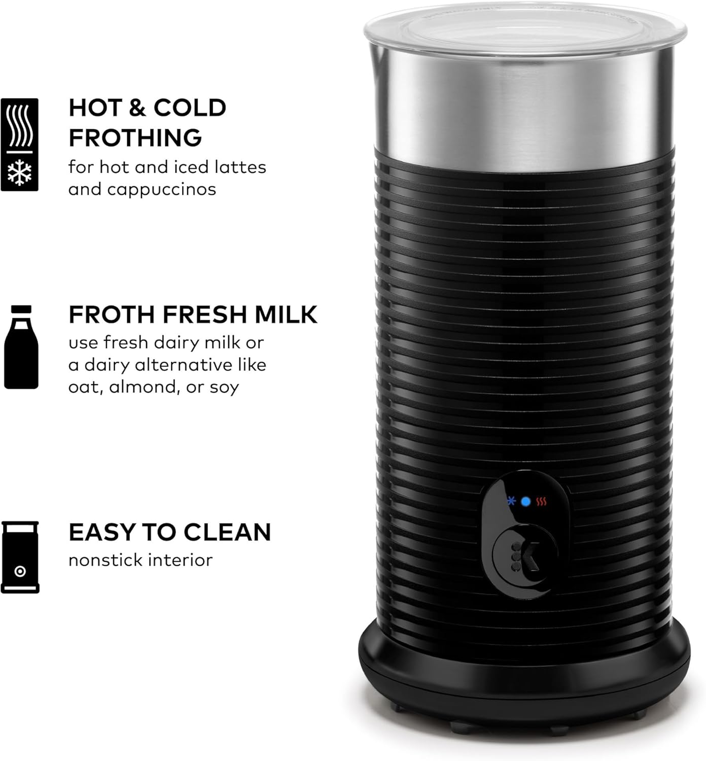 Keurig K - Café Barista Bar Single Serve Coffee Maker and Frother (Black) - Kidsy