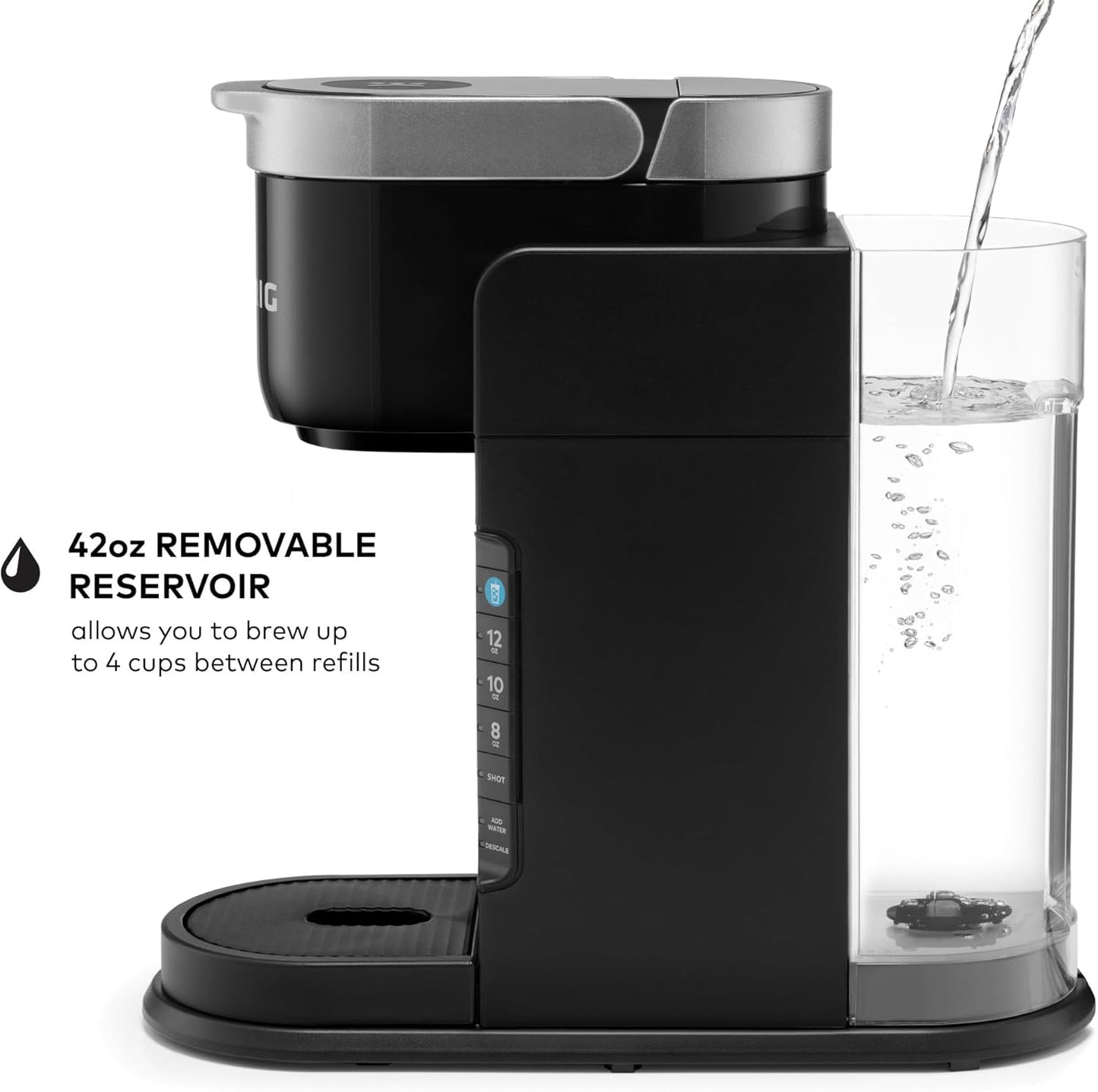 Keurig K - Café Barista Bar Single Serve Coffee Maker and Frother (Black) - Kidsy