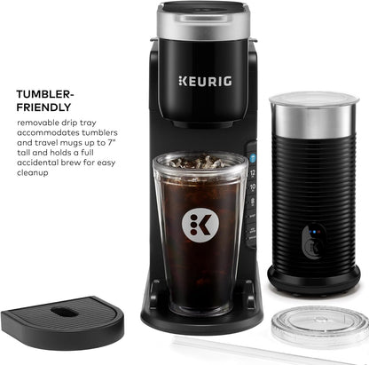 Keurig K - Café Barista Bar Single Serve Coffee Maker and Frother (Black) - Kidsy