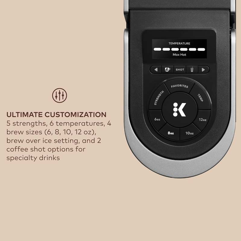 Keurig K - Cafe SMART Single Serve K - Cup Pod Coffee Maker (Black) - Kidsy