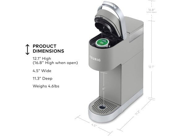 Keurig K - Mini Plus Single - Serve Coffee Maker (Studio Gray) - Kidsy