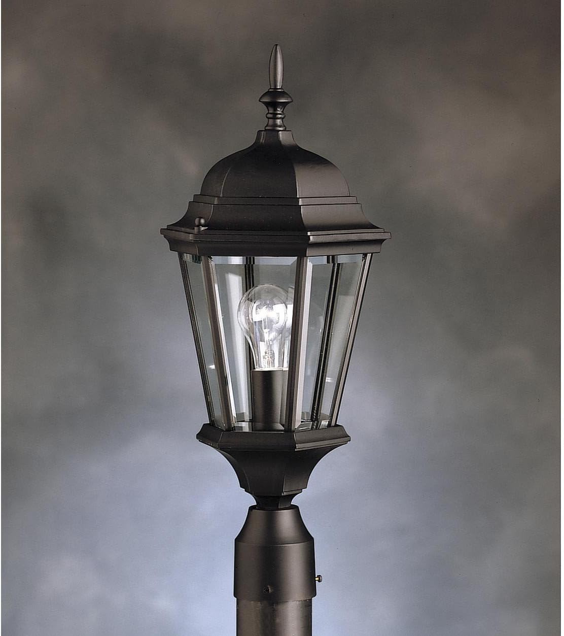 Kichler Madison 21.75" Outdoor Post Light in Black - Kidsy