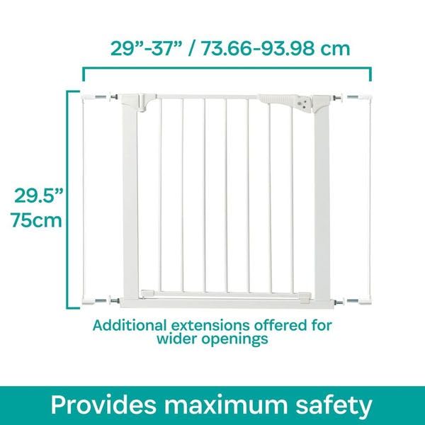 KidCo Gateway Baby Pressure Gate (37W x 37H) (White) - Kidsy