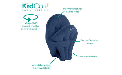 KidCo HuggaPod Portable Baby Seated Support (Navy) - Kidsy