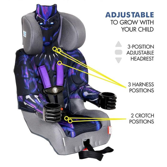 KidsEmbrace 2-in-1 Car Seat | Forward-Facing Harness 26.5–65 lbs (Marvel Black Panther) - Kidsy