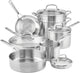 KitchenAid 11 - Piece Stainless Steel Cookware Set with 3 - Ply Base - Kidsy