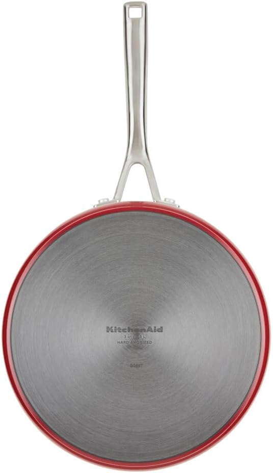 KitchenAid 84845 10 - Pc. Hard Anodized Nonstick Ceramic Cookware Set (Empire Red) - Kidsy