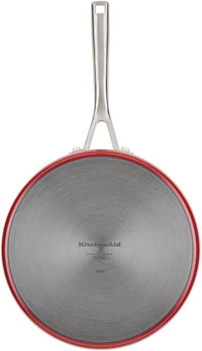 KitchenAid 84845 10 - Pc. Hard Anodized Nonstick Ceramic Cookware Set (Empire Red) - Kidsy