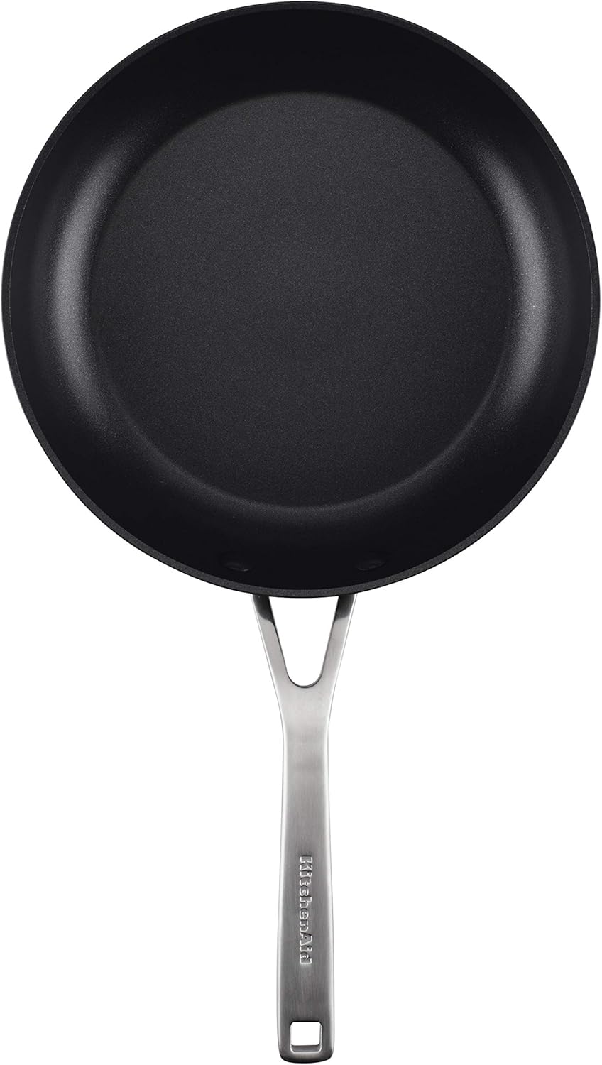 KitchenAid Hard Anodized Induction Nonstick Fry Pan Skillet with Lid 10 Inch (Matte Black) - Kidsy