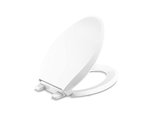 Kohler K - 4636 - RL - 0 Toilet Seat – Elongated Quiet - Close ReadyLatch (White) - Kidsy