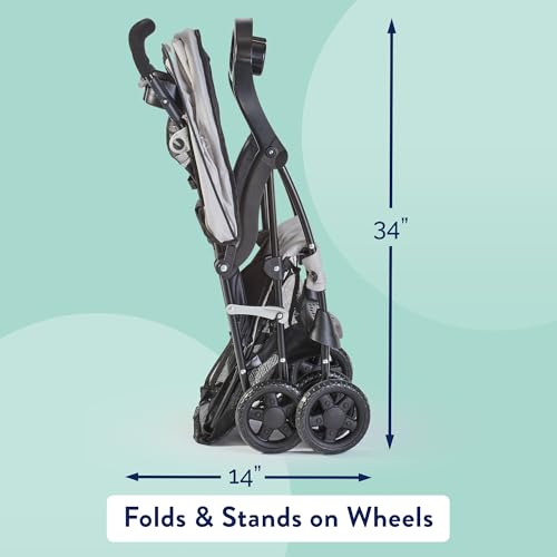 Kolcraft Cloud Plus Lightweight Stroller (Slate Grey) - Kidsy