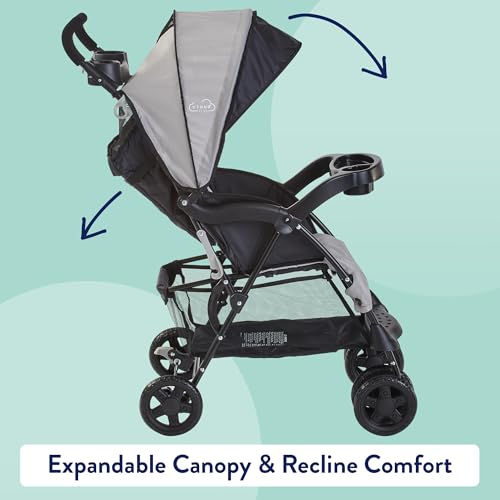 Kolcraft Cloud Plus Lightweight Stroller (Slate Grey) - Kidsy