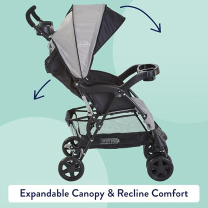 Kolcraft Cloud Plus Lightweight Stroller (Slate Grey) - Kidsy