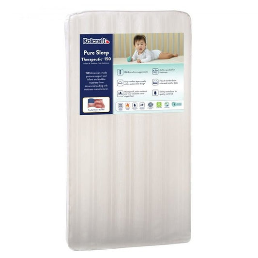 Kolcraft Pure Sleep Therapeutic Crib & Toddler Mattress (52 x 28 Inches) - Kidsy