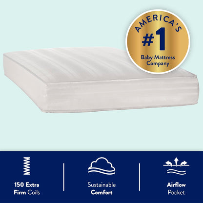 Kolcraft Pure Sleep Therapeutic Crib & Toddler Mattress (52 x 28 Inches) - Kidsy