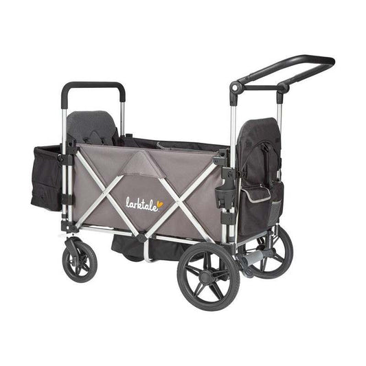 Larktale Caravan Double Seater Stroller Wagon Chassis (Mornington Gray) - Kidsy
