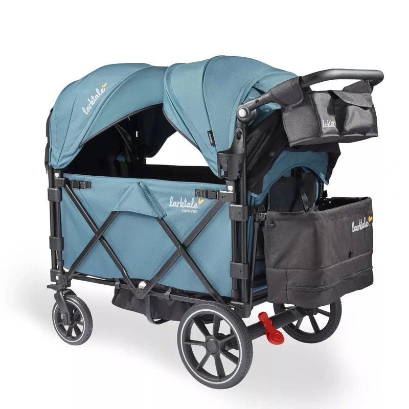 Larktale Caravan V3 Extra Capacity Stroller Wagon (Seaford Blue) - Kidsy