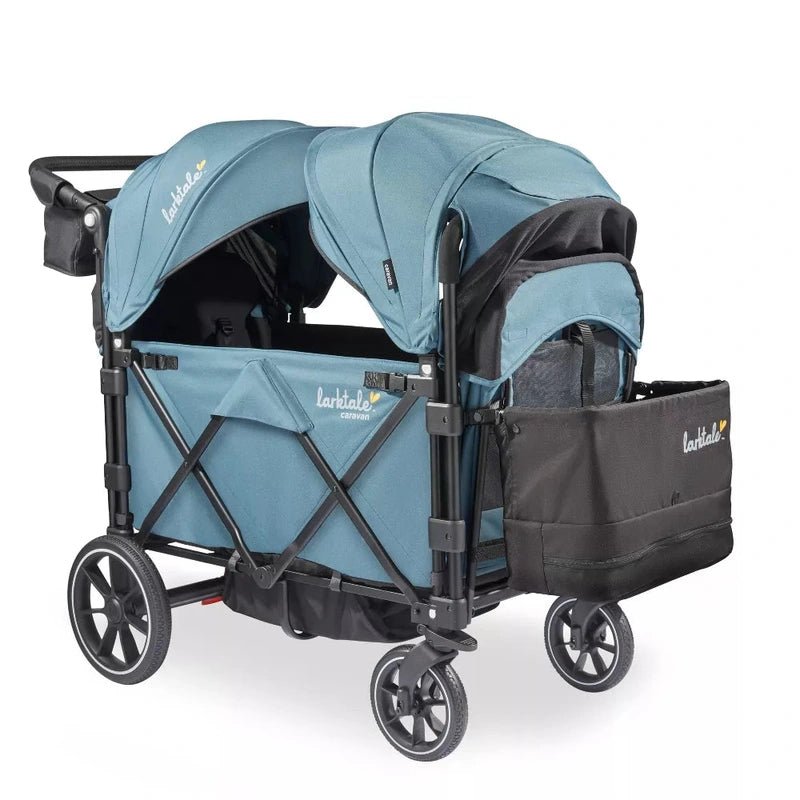 Larktale Caravan V3 Extra Capacity Stroller Wagon (Seaford Blue) - Kidsy
