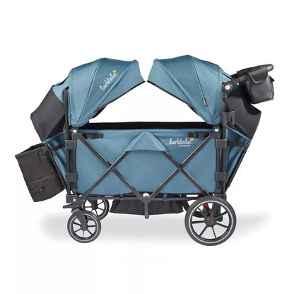 Larktale Caravan V3 Extra Capacity Stroller Wagon (Seaford Blue) - Kidsy