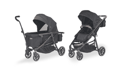 Larktale Crossover All - in - One Stroller and Wagon (Byron Black) - Kidsy