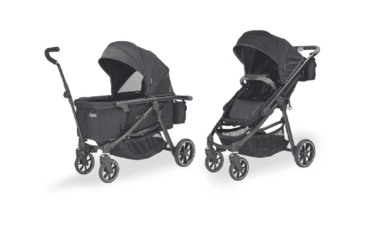 Larktale Crossover All - in - One Stroller and Wagon (Byron Black) - Kidsy