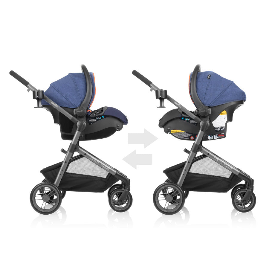 New Pivot Vizor Travel System with LiteMax Infant Car Seat