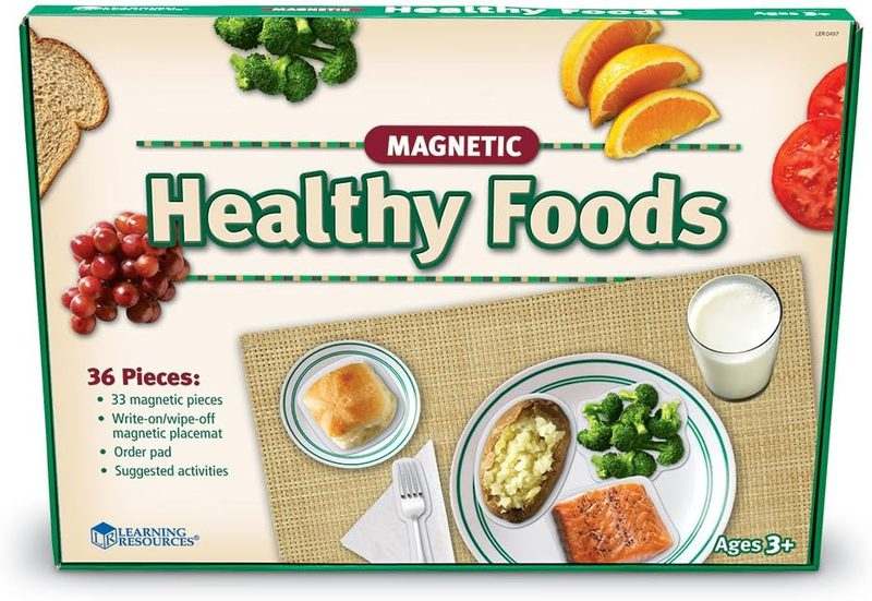 Learning Resources Magnetic Healthy Foods Magnetic Food 34 Pieces - Kidsy