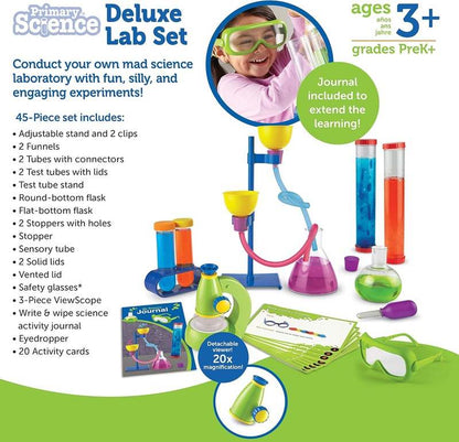 Learning Resources Primary Science Deluxe Lab Set 45 Pieces (Multicolor) - Kidsy