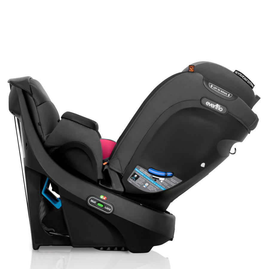 New Revolve360 Extend Rotational All-in-One Convertible Car Seat with Quick Clean Cover