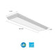 Lithonia Lighting Cambridge 4 ft. 35 - Watt White Integrated LED Flushmount - Kidsy