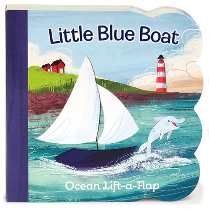 Little Blue Boat Chunky Lift - a - Flap Board Book (Babies Love) - Kidsy