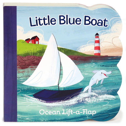 Little Blue Boat Chunky Lift - a - Flap Board Book (Babies Love) - Kidsy