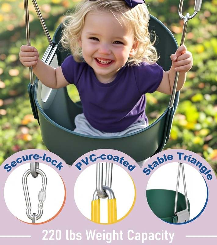 Little Dove High Back Full Bucket Toddler Swing - Kidsy