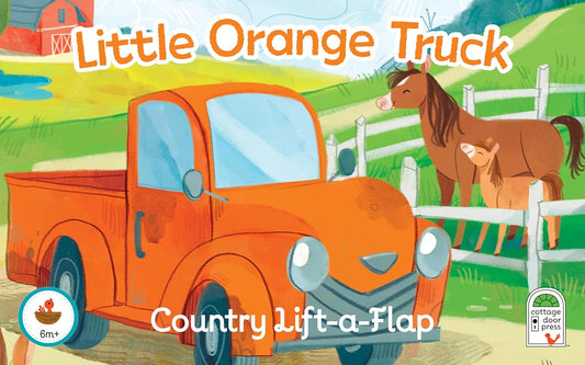 Little Orange Truck - Chunky Lift a Flap Board Book - Kidsy
