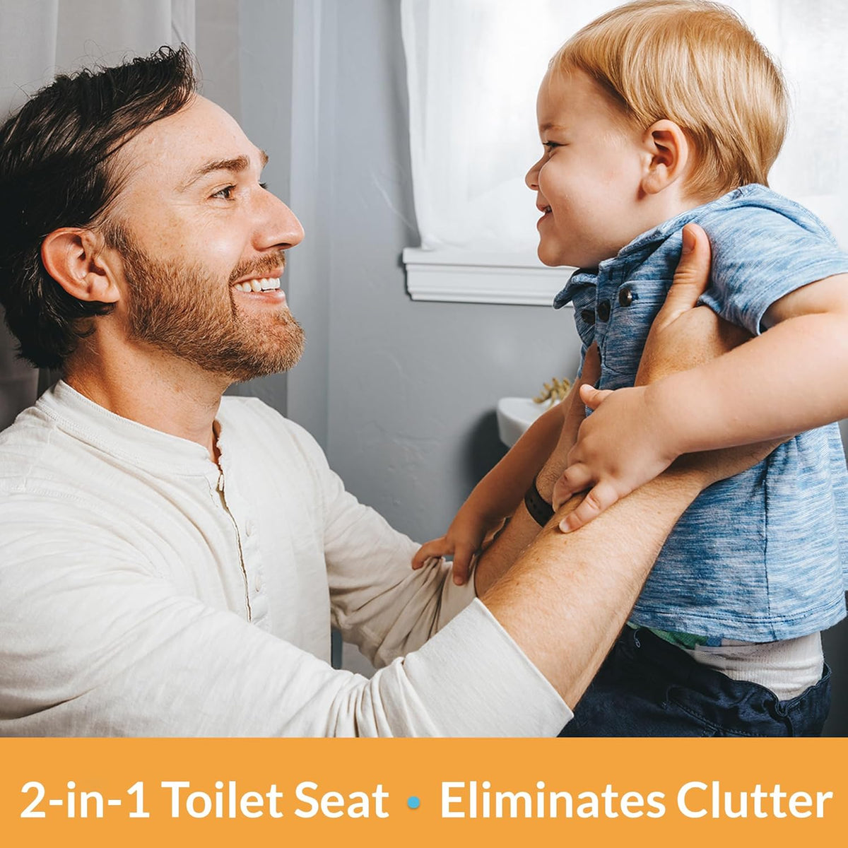 Little2Big Toilet Seat with Built - In Potty Seat Round (White) - Kidsy