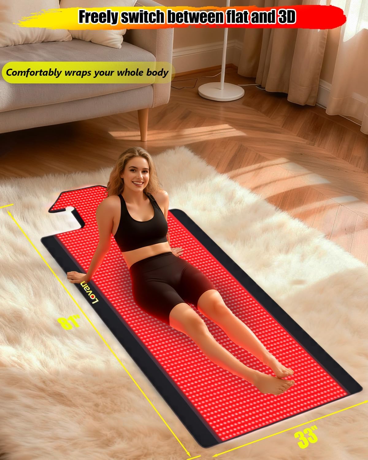 Lovank Red Light Therapy Panel for Minor Muscle Soreness and Joint Stiffness Relief - Kidsy