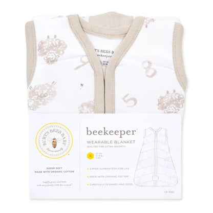 New Burt's Bees Baby Wearable Blanket Sleepsack - Counting Sheep - M