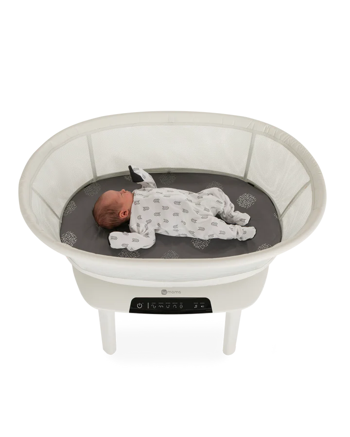 New 4moms MamaRoo Sleep Bassinet - 5 Motions, 5 Speeds and 4 Soothing Sounds