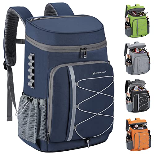 Maelstrom Cooler Backpack - 35/50 Can Insulated Soft Cooler Lunch Bag (Blue) - Kidsy