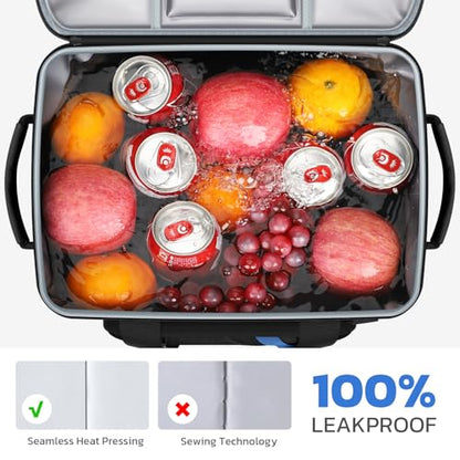 Maelstrom Cooler Bag 30 Cans Beach Cooler Leakproof Large (Black) - Kidsy