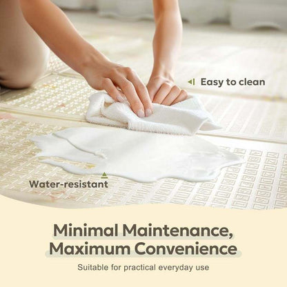 Mallify Extra Large Foldable Play Mat (Rainbow, Cloud & Moon, 79"x71") - Kidsy