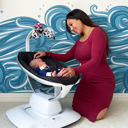 New 4moms mamaRoo Multi-Motion Baby Swing Smart Connectivity (Black)