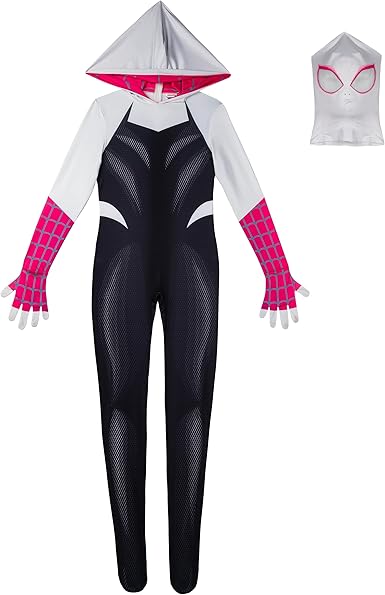 MARVEL Spider - Gwen Official Adult Zentai Halloween Costume (Medium) - Kidsy