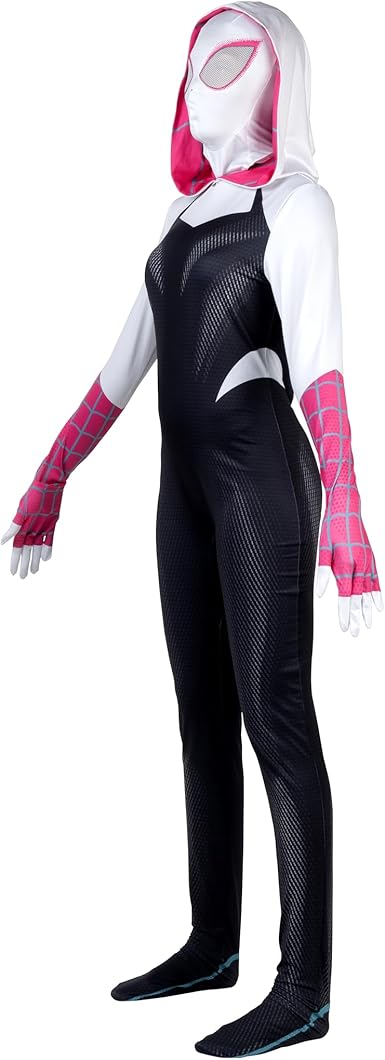 MARVEL Spider - Gwen Official Adult Zentai Halloween Costume (Medium) - Kidsy
