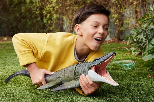 Mattel Jurassic World Bite N Blast Mosasaurus Figure - Kidsy