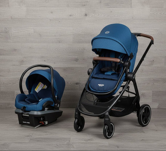 Maxi - Cosi Zelia Max 5 - in - 1 Modular Travel System (Tetra Blue) - Kidsy