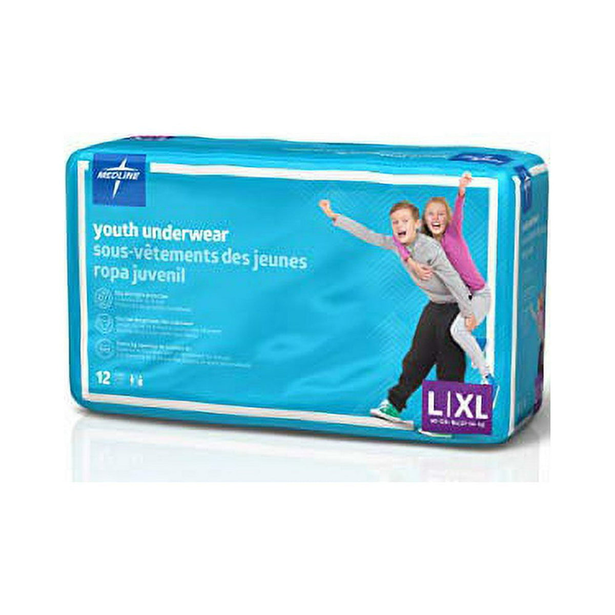 Medline Disposable Night-Time Training Pants Large/XL 12 Count - Kidsy