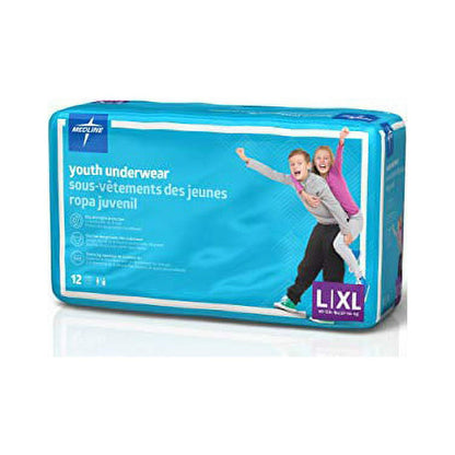 Medline Disposable Night-Time Training Pants Large/XL 12 Count - Kidsy